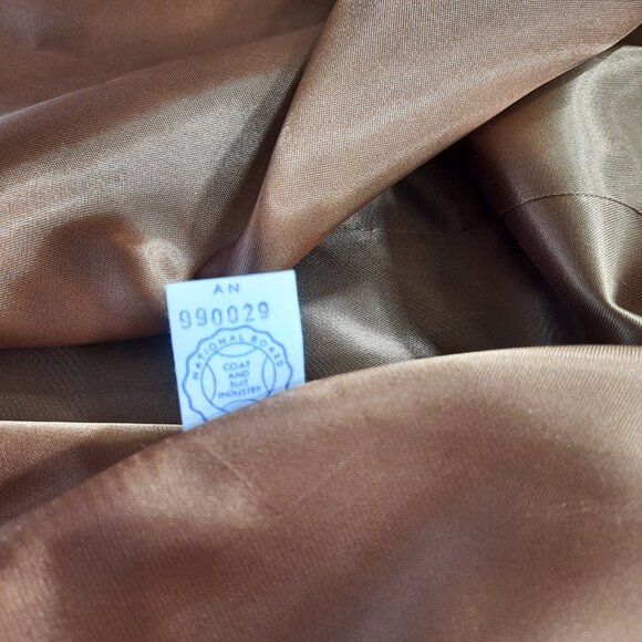 Vtg 50s wool long mauve coat - NWT - Picture 9 of 14